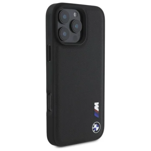  iPhone 16 Pro Max BMW Hardcase Sima Gumi Logóval Eredeti fekete tok - 4