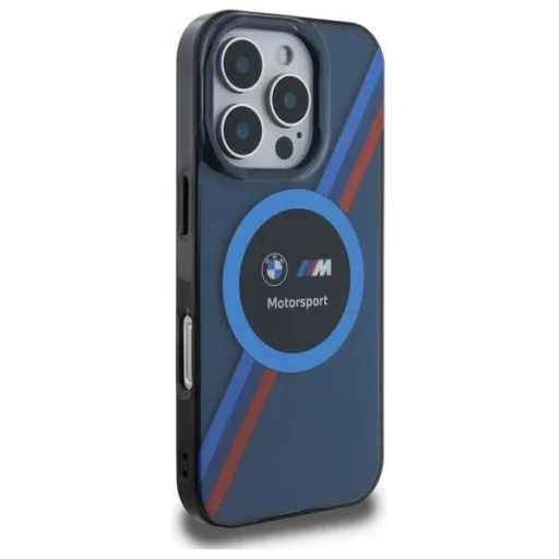  Apple iPhone 16 Pro Max Sötétkék BMW Hardcase Motorsport IML Circle MagSafe tok (BMHMP16X23HTPUV) - 4