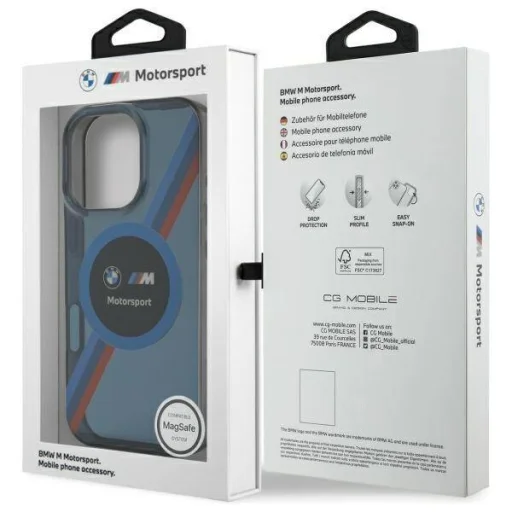  Apple iPhone 16 Pro Max Sötétkék BMW Hardcase Motorsport IML Circle MagSafe tok (BMHMP16X23HTPUV) - 8