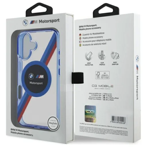  iPhone 16 Eredeti BMW Motorsport IML Circle átlátszó MagSafe tok - 8