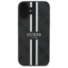  iPhone 16 Fekete Guess Hardcase 4G Printed Stripes MagSafe tok (GUHMP16SP4RPSK) - 3