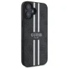  iPhone 16 Fekete Guess Hardcase 4G Printed Stripes MagSafe tok (GUHMP16SP4RPSK) - 4