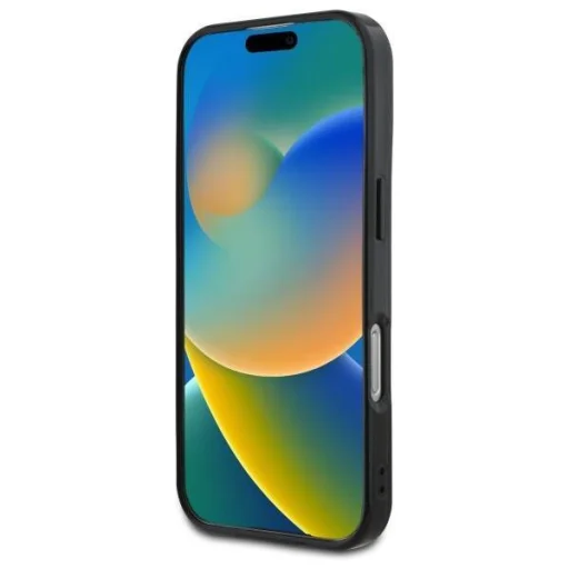Eredeti iPhone 16 Pro Max Mercedes Tok, kemény tok MB dupla rétegű keresztvonalas MagSafe (MEHMP16X23HRSK) fekete tok - 5