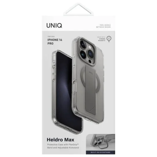 iPhone 16 Pro UNIQ Heldro Max Magclick Charging Clear Lucent átlátszó tok - 4