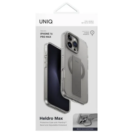 Tok IPHONE 16 PRO MAX UNIQ Heldro Max Magclick Charging Clear Lucent átlátszó tok - 4