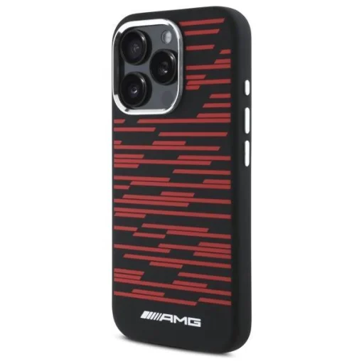 Eredeti tok IPHONE 16 PRO MAX AMG Hardcase Szilikon Grafika MagSafe (AMHMP16X24SSRRK) fekete tok - 2
