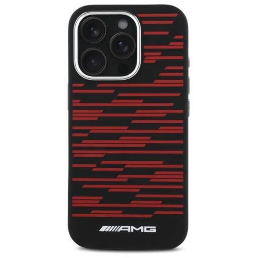 Eredeti tok IPHONE 16 PRO MAX AMG Hardcase Szilikon Grafika MagSafe (AMHMP16X24SSRRK) fekete tok - 3