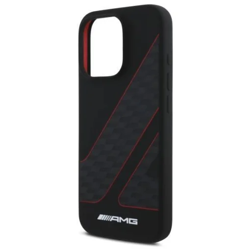 Eredeti tok IPHONE 16 PRO MAX AMG keménytok kockás zászló mintával MagSafe (AMHMP16X2SCFR) fekete tok - 6
