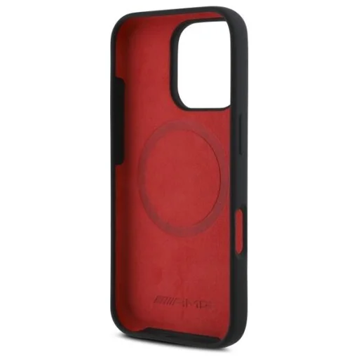 Eredeti tok IPHONE 16 PRO MAX AMG keménytok kockás zászló mintával MagSafe (AMHMP16X2SCFR) fekete tok - 7