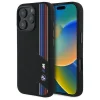  iPhone 16 Pro Eredeti BMW Szilikon Keménytok Tricolor Lines MagSafe (BMHMP16L23SCUK) fekete tok