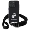  iPhone 16 Pro Fekete Eredeti Karl Lagerfeld Saffiano Karl&Choupette Metal Pin CBDY pánt fliptok thumbnail