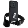  iPhone 16 Pro Fekete Eredeti Karl Lagerfeld Saffiano Karl&Choupette Metal Pin CBDY pánt fliptok thumbnail