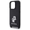  iPhone 16 Pro Fekete Eredeti Karl Lagerfeld Saffiano Karl&Choupette Metal Pin CBDY pánt fliptok thumbnail