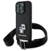  iPhone 16 Pro Fekete Eredeti Karl Lagerfeld Saffiano Karl&Choupette Metal Pin CBDY pánt fliptok thumbnail