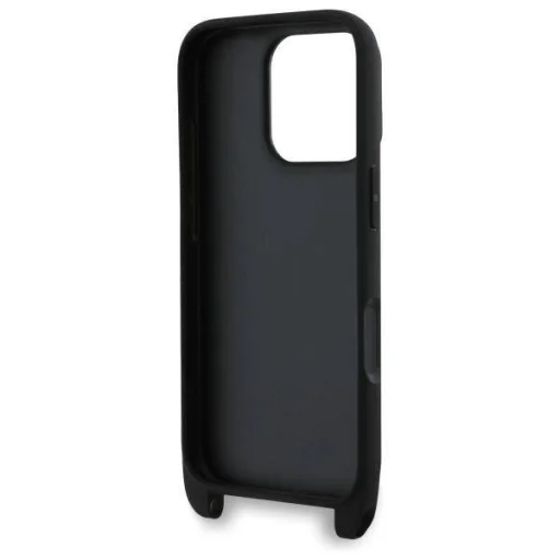  iPhone 16 Pro Fekete Eredeti Karl Lagerfeld Saffiano Karl&Choupette Metal Pin CBDY pánt fliptok - 5
