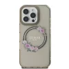  iPhone 16 Pro Max Fekete Guess Eredeti kemény tok IML Flowers Wreath MagSafe tok thumbnail