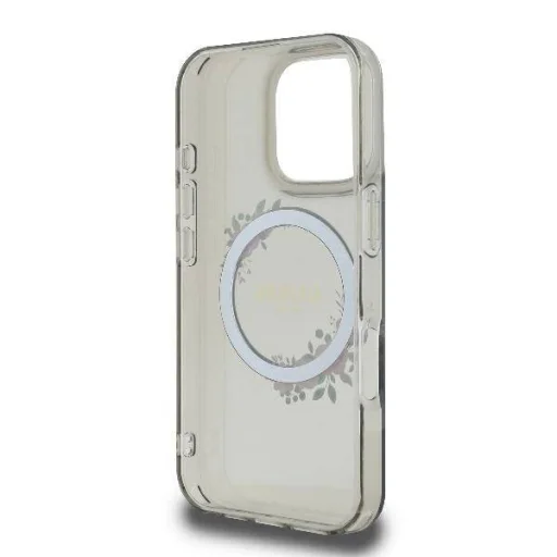  iPhone 16 Pro Max Fekete Guess Eredeti kemény tok IML Flowers Wreath MagSafe tok - 7