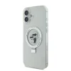  iPhone 16 Plus fehér Karl Lagerfeld Ringstand Karl and Choupette MagSafe tok thumbnail