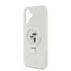  iPhone 16 Plus fehér Karl Lagerfeld Ringstand Karl and Choupette MagSafe tok thumbnail
