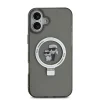  iPhone 16 fekete Karl Lagerfeld Gyűrűtartó Karl és Choupette MagSafe tok thumbnail