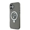  iPhone 16 fekete Karl Lagerfeld Gyűrűtartó Karl és Choupette MagSafe tok thumbnail