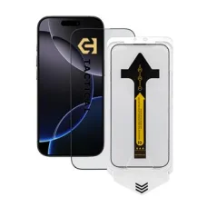 Taktikai ütésálló üvegfólia újoncoknak Apple iPhone 16 Pro