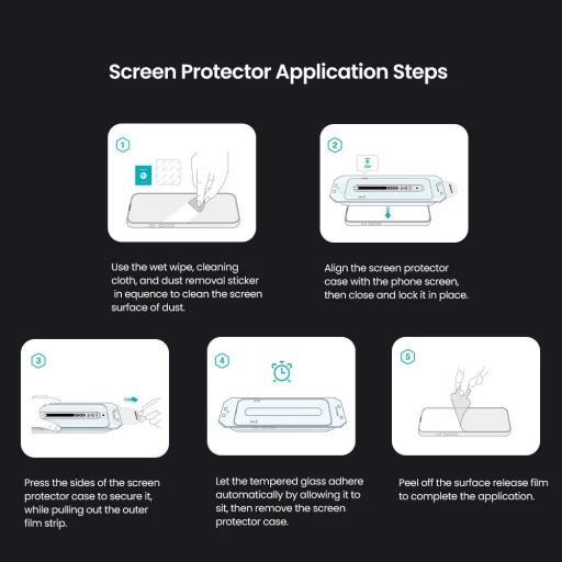 Nillkin Edzett Üveg 2.5D CP+ PRO Fekete Apple iPhone 16 Pro (applikátorral) üvegfólia - 5