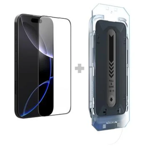 Nillkin Edzett Üveg 2.5D CP+ PRO Fekete Apple iPhone 16 Pro (applikátorral) üvegfólia - 1