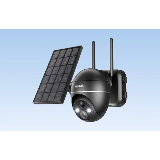 Vezeték nélküli 5MP WiFi kültéri kamera ieGeek ZS-GX4S fekete napelemes - 3