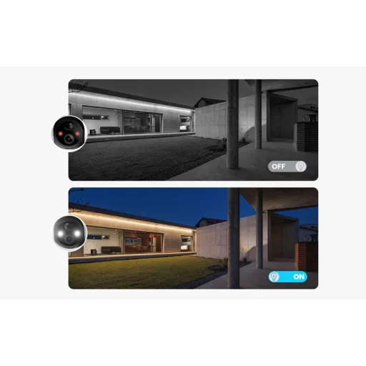 Vezeték nélküli 5MP WiFi kültéri kamera ieGeek ZS-GX4S fekete napelemes - 4