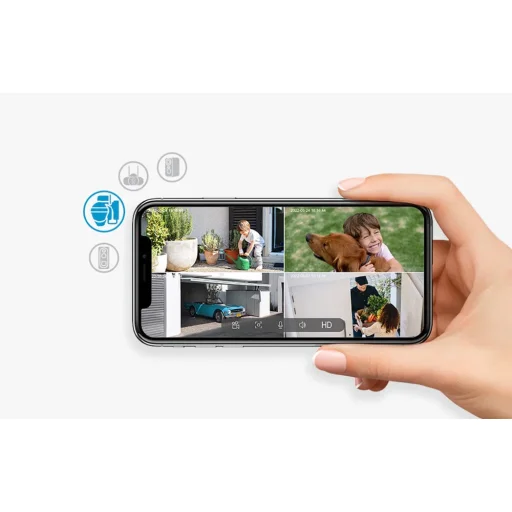 Vezeték nélküli 5MP WiFi kültéri kamera ieGeek ZS-GX4S fekete napelemes - 7