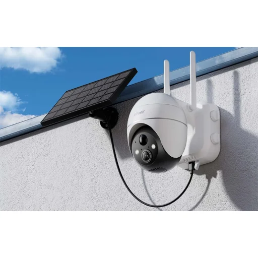 Vezeték nélküli 5MP WiFi Kültéri Kamera ieGeek ZS-GX4S Fehér napelemmel - 4