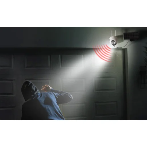 Vezeték nélküli 5MP WiFi Kültéri Kamera ieGeek ZS-GX4S Fehér napelemmel - 7