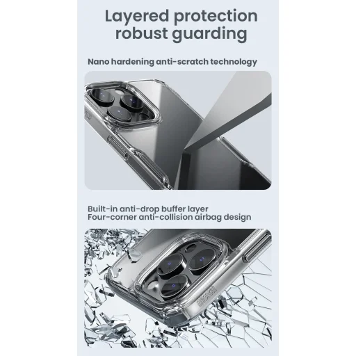 Nillkin Nature TPU PRO tok Apple iPhone 16 Pro Max Kék - 6
