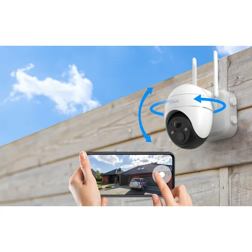 Vezeték nélküli 3MP WiFi kültéri kamera ieGeek ZS-GX1S fehér 5200mAh - 5