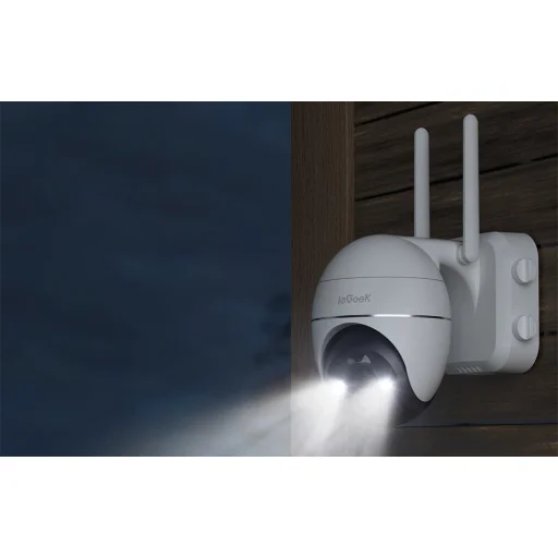 Vezeték nélküli 3MP WiFi kültéri kamera ieGeek ZS-GX1S fehér 5200mAh - 6