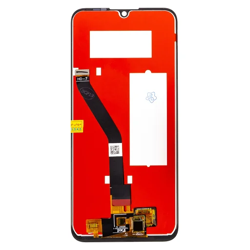 LCD kijelző + érintőegység Honor 8A Fekete (Logó nélkül) - 2