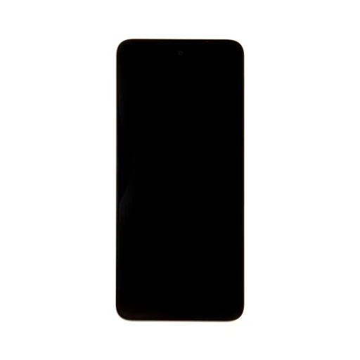 Motorola G13 LCD kijelző + Érintőegység + Előlapi borítás fekete (Szerviz csomag) - 1