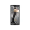 LCD kijelző + Érintőpanel + Elülső burkolat egység Samsung G980/G981 Galaxy S20 Cosmic Gray Kamera nélkül (Service Pack) thumbnail