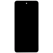 Motorola G04 LCD kijelző + érintőpanel + előlapi keret fekete (Service Pack),