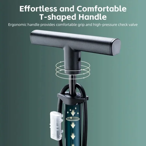 Rockbros 42310007001 álló biciklipumpa - fekete - 3