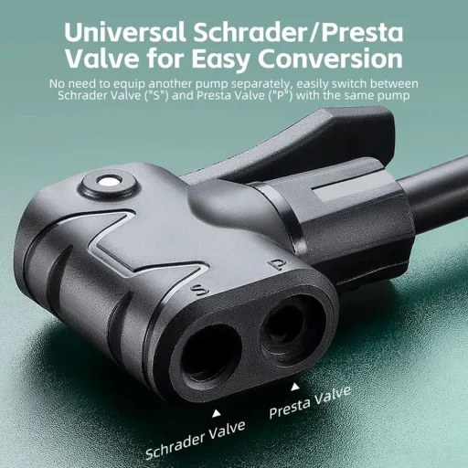 Rockbros 42310007001 álló biciklipumpa - fekete - 5