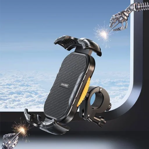 Biciklitartó 4.7" - 6.7" AWEI vázhoz (X29) fekete - 5