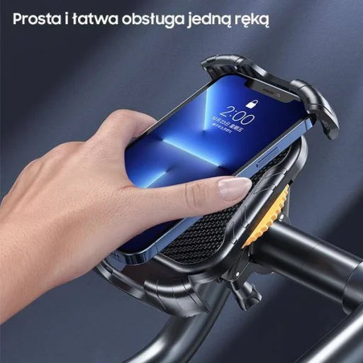 Biciklitartó 4.7" - 6.7" AWEI vázhoz (X29) fekete - 6