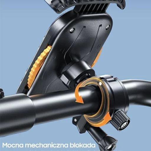 Biciklitartó 4.7" - 6.7" AWEI vázhoz (X29) fekete - 7