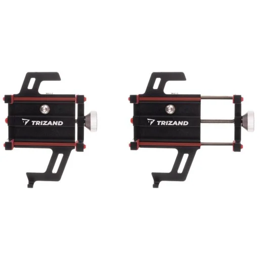 Kerékpáros telefontartó törlővel U18313 fekete, - 3