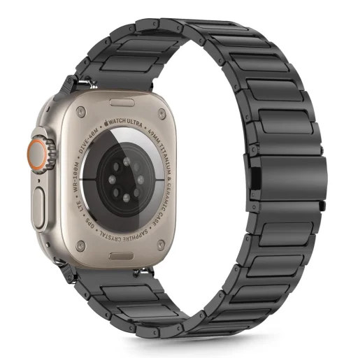 Tech-protect Rozsdamentes Klasszikus Apple Watch 6 / 7 / 8 / 9 / 10 / 11 / Se / Ultra 1 / 2 (44 / 45 / 46 / 49 Mm) Fekete - 2