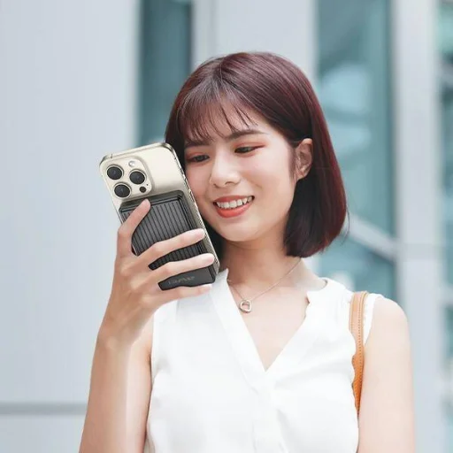 AWEI PowerBank MagSafe P33K 10000mAh 22,5W fekete, - 7