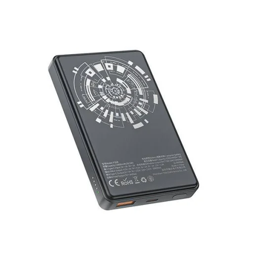 AWEI PowerBank MagSafe P33K 10000mAh 22,5W fekete, - 2