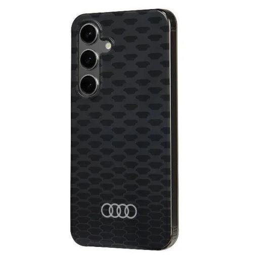 Samsung Galaxy S24 Fekete Audi Hardcase IML Pattern MagSafe eredeti tok (AU-IMLMS24-Q5/D3-BK) - 2